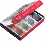 Zestaw 4-sztuk okularów 3D LG 4 Pack - Cinema 3D Glasses AG-F315